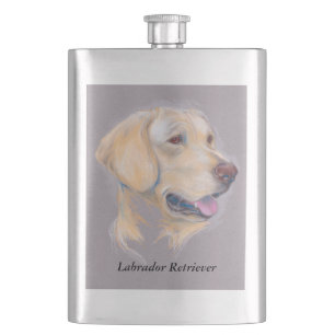 Gult porträtt för Labrador Retriever Fickplunta