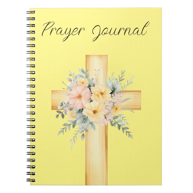 Gult Prayer Journal bärbar dator Anteckningsbok (Framsidan)