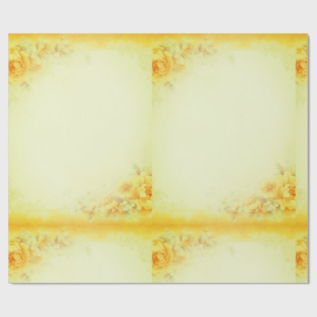 Gult Presentpapper (Platt)