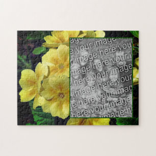 Gult Primrose Flowers Lägg till ditt foto Pussel