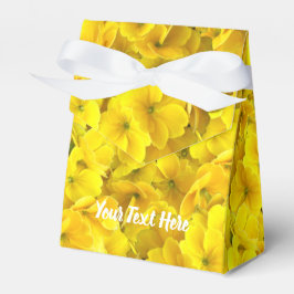 Gult Primrose Flowers Mönster Presentaskar