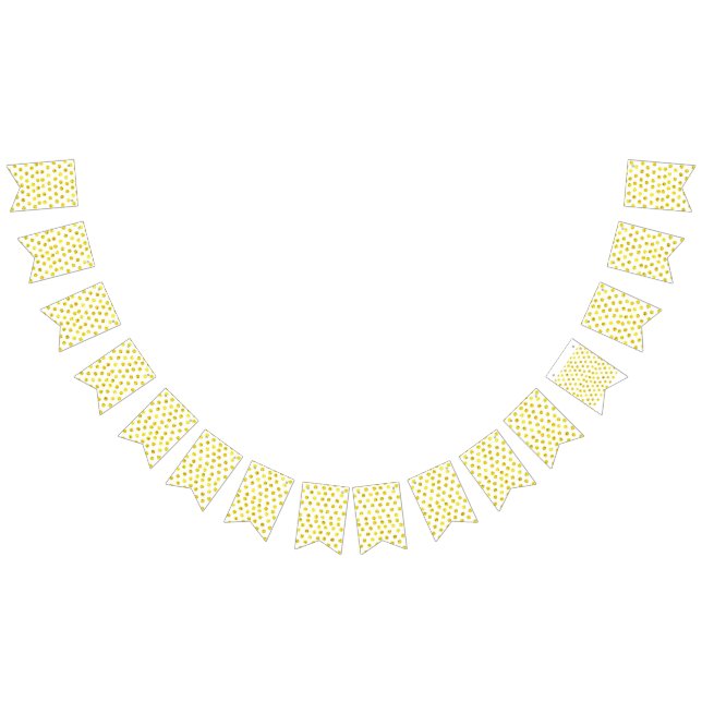 Gult punkt vimplar (Alla)