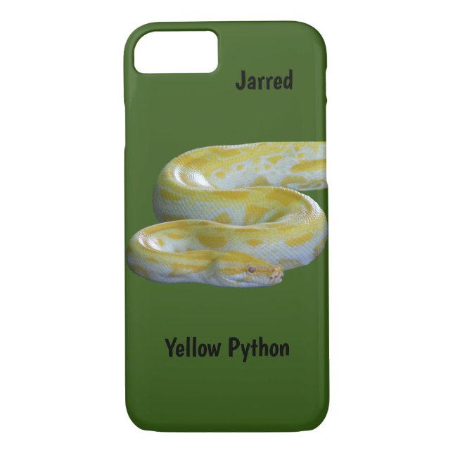 Gult Python Phone Case Case-Mate iPhone Skal (Baksida)