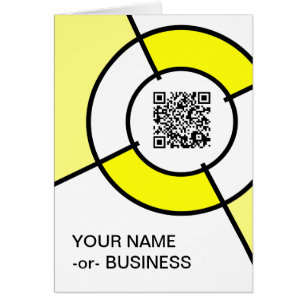 gult QR-kod Hälsningskort