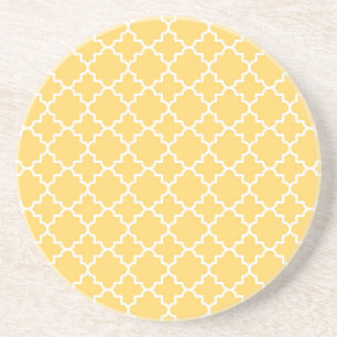 Gult Quatrefoil mönster Underlägg