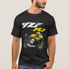 Gult R1 Motorcykel för cykel T Shirt