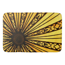 Gult Radiant Sunburst Badrumsmatta