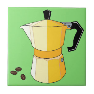 Gult Rainbow Espresso Kakelplatta