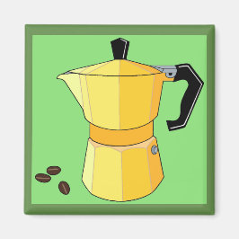 Gult Rainbow Espresso Magnet