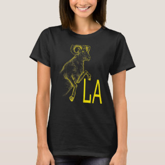 Gult Ram La Blue California Los Angeles T Shirt