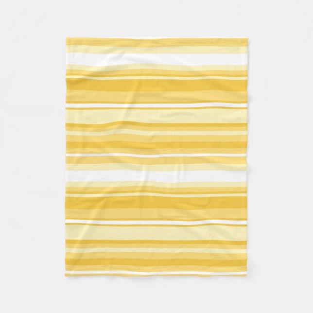 Gult rand fleecefilt (Framsidan)