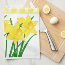 Gult Rand med Vår Daffodils