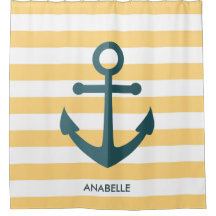 Gult Rand och blå ankare