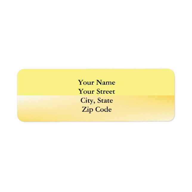 Gult Rand Returadress Etikett (Framsidan)