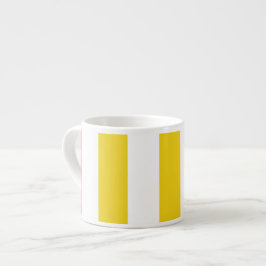 Gult Rand, Vita Rand, Stripe Mönster Espressomugg
