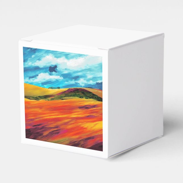 Gult Red Backe Presentaskar (Framsidan Sidan)