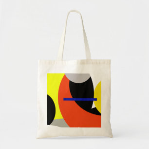 Gult Red Blue Abstrakt Art Tygkasse