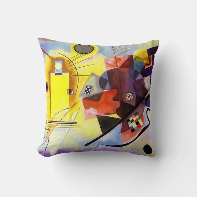 Gult Red Blue av Vassily Kandinsky Kudde (Framsida)