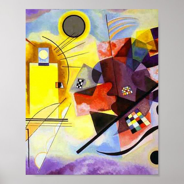 Gult Red Blue av Vassily Kandinsky Poster (Framsidan)
