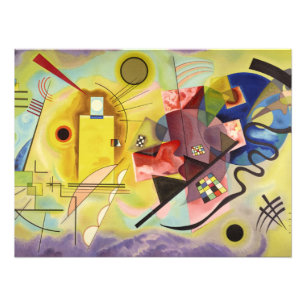 Gult-Red-Blue av Wassily Kandinsky Fototryck