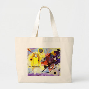 Gult Red Blue Kandinsky Abstrakt Painting Jumbo Tygkasse