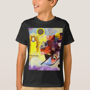 Gult Red Blue Kandinsky Abstrakt Painting T Shirt
