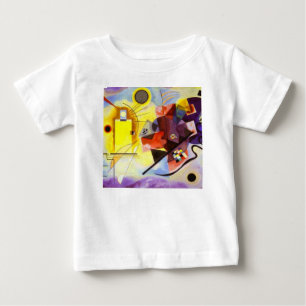 Gult Red Blue Kandinsky Abstrakt Painting Tee