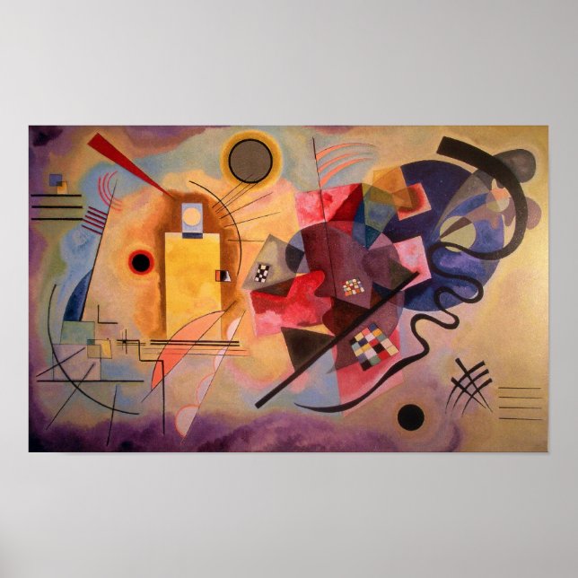 Gult Red Blue Poster (Framsidan)