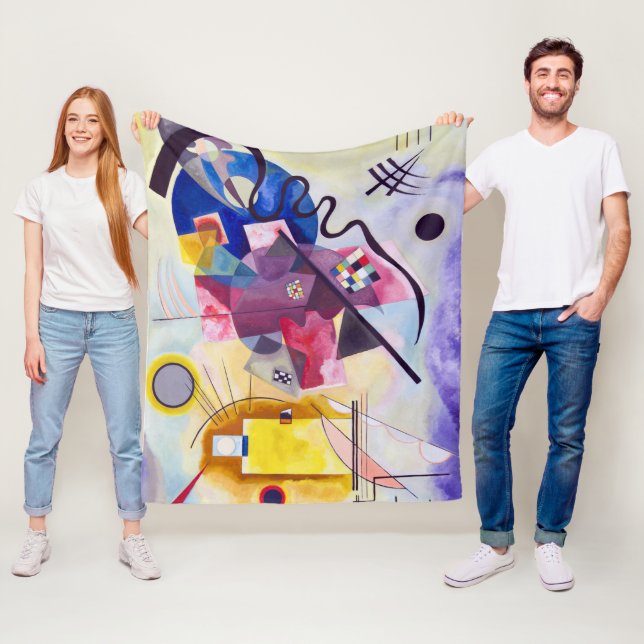 Gult Red Blue, Wassily Kandinsky Fleecefilt (På plats)