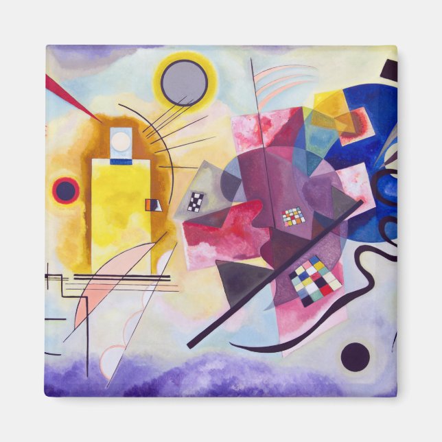 Gult Red Blue, Wassily Kandinsky Magnet (Framsidan)