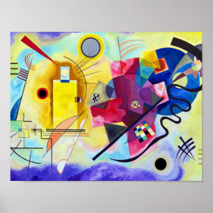 Gult Red Blue Wassily Kandinsky Poster