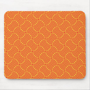 Gult Red Circles Mousepad Musmatta