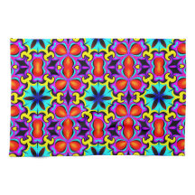 Gult Red Patterned Kitchen Towel