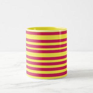 Gult, Red Vår Mood Linjer 2-Tone Mugg