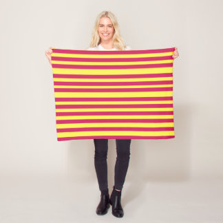 Gult, Red Vår Mood Linjer Fleece Blanket