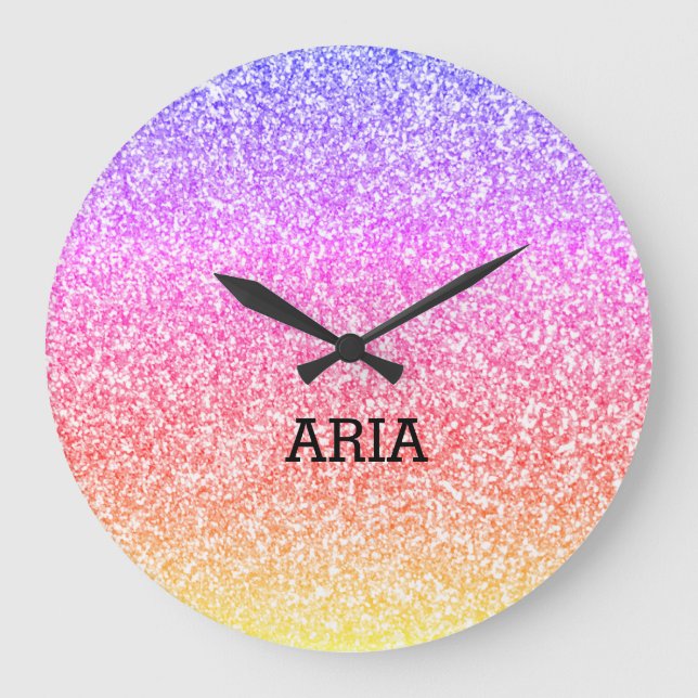 Gult regnbåge, gult, söt, med mousserande elegant stor klocka (Framsida)