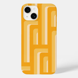 Gult Retro Geometric Mönster