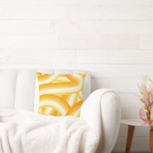 Gult Retro Rainbow Rand Mönster