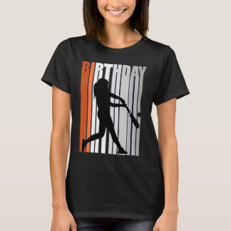 Gult Retro Softball Baseball Base Springa Girls To T Shirt