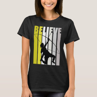 Gult Retro Womens tror på arkitekturens motivation T Shirt