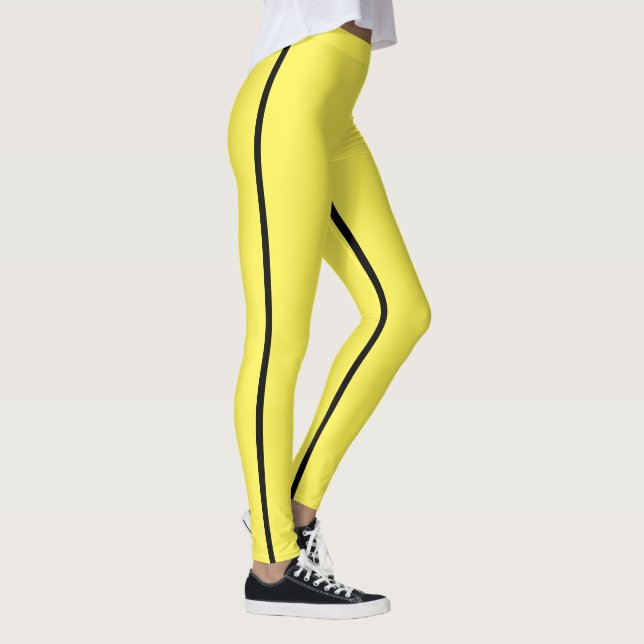 Gult Revenge Black Rand Halloween Costume Leggings (Höger)