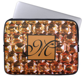 Gult Rhineston, gult diamanter, gemsten Laptop Fodral