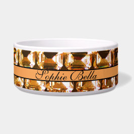 Gult Rhineston, gult diamanter, gemstone Bowl