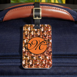 Gult Rhinestone gult diamonds gemstone Bagagebricka