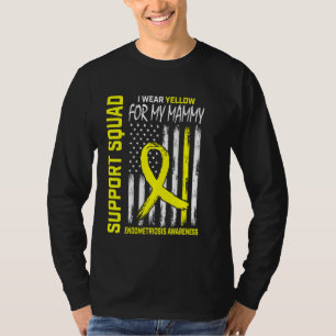 Gult Ribbon Endometriosis Awareness Mammy Suppor T Shirt
