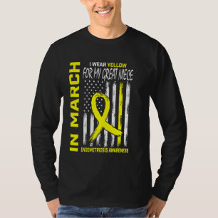Gult Ribbon Endometriosis Awareness Underbar Niece T Shirt