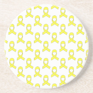 Gult Ribbon Mönster Underlägg