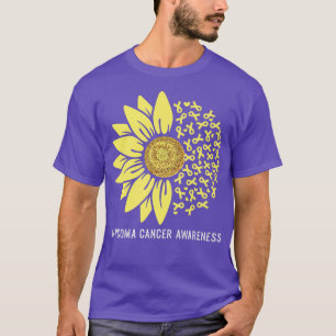 Gult Ribbon Solros Sarcoma Cancer Awareness P T Shirt