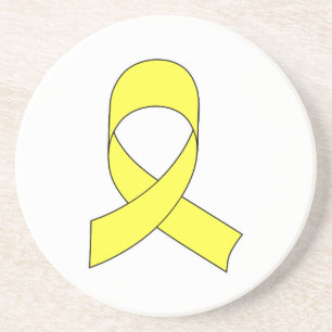 Gult Ribbon Teckning Underlägg