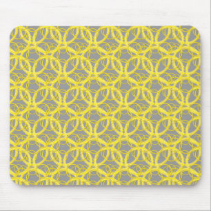 Gult Ringar Mousepad Musmatta